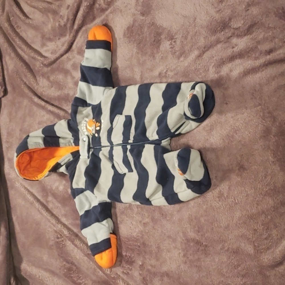 Baby hooded footie  outfit‎ size Newborn